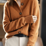 Stéphanie | Cardigan in Cashmere Stile Retro