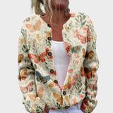 Greta - Cardigan Farfalle Autunnale