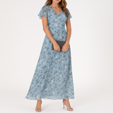 Danielle - Elegante abito con scollo a V che copre il ventre