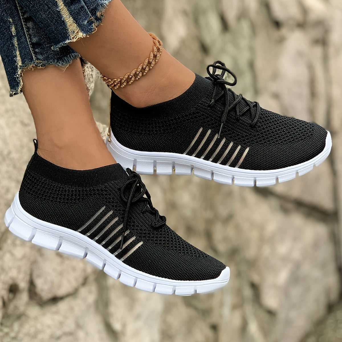 Sneakers con Suola Segmentata