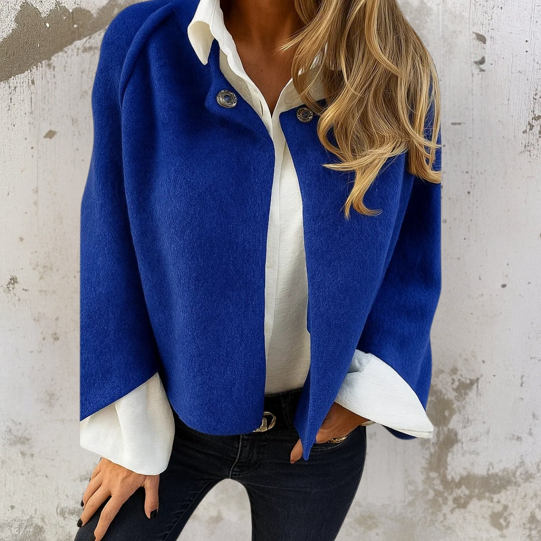 Giacca corta effetto cashmere