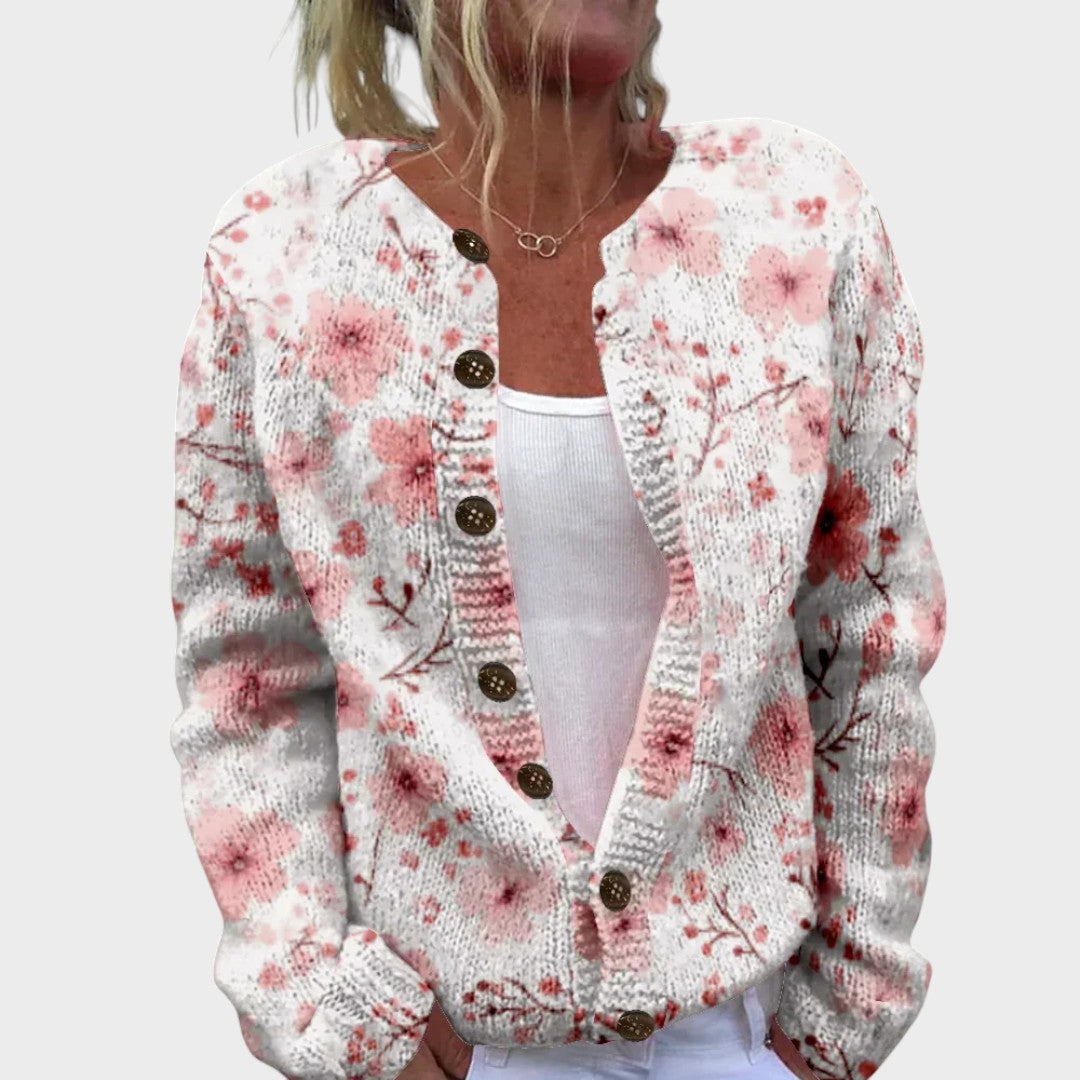 Arianna - Cardigan Floreale Autunnale