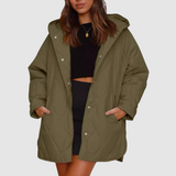 Kristýna - Cappotto invernale oversize con cappuccio