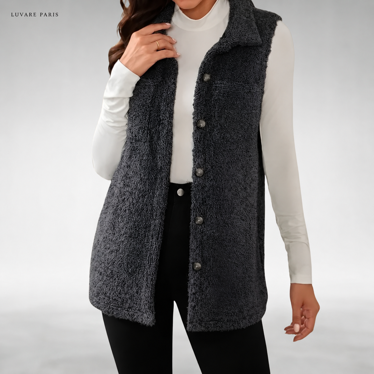 Gilet Lungo con Colletto