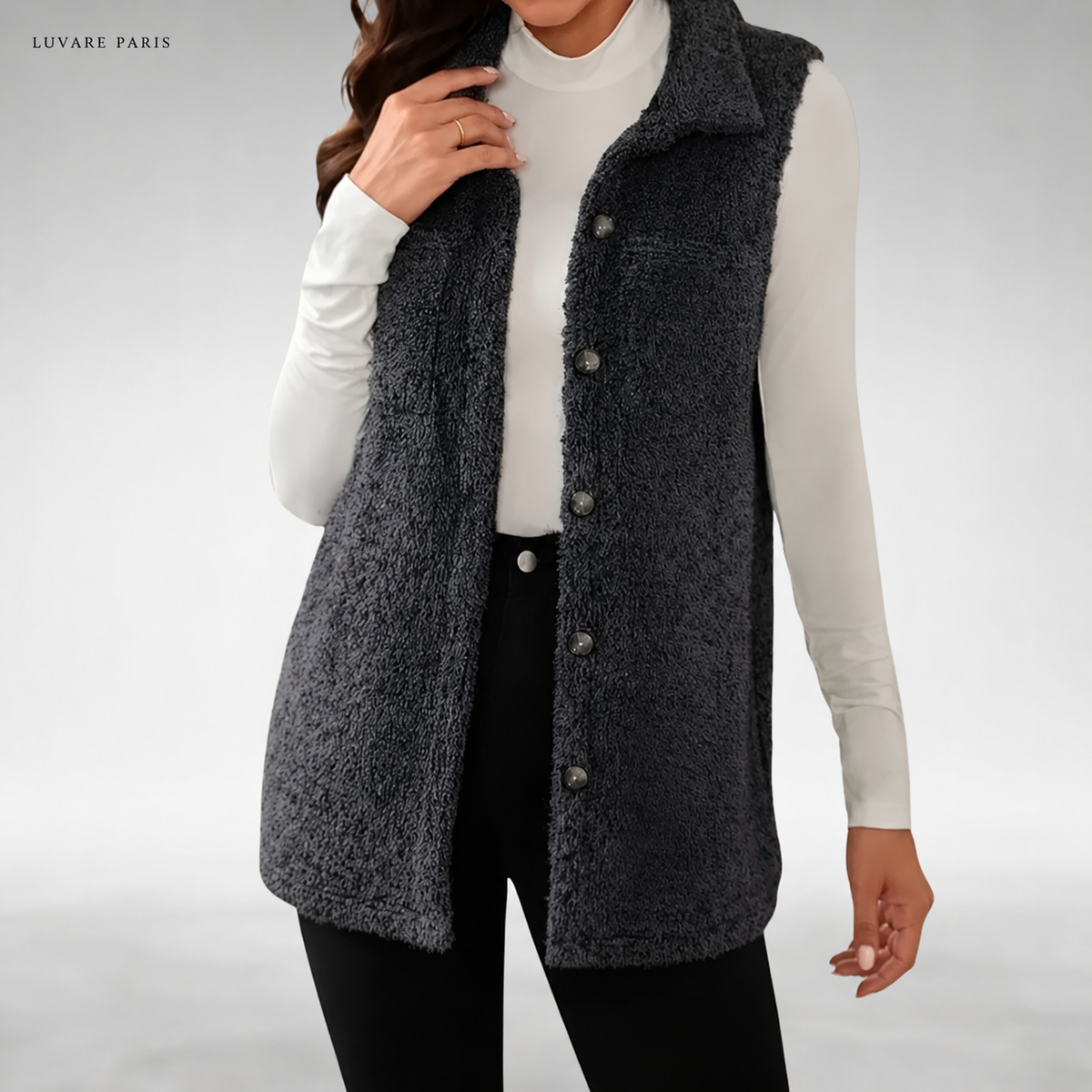 Gilet Lungo con Colletto