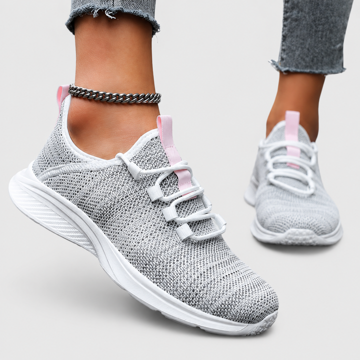 Simona | Sneakers con Lacci e Trama Intrecciata