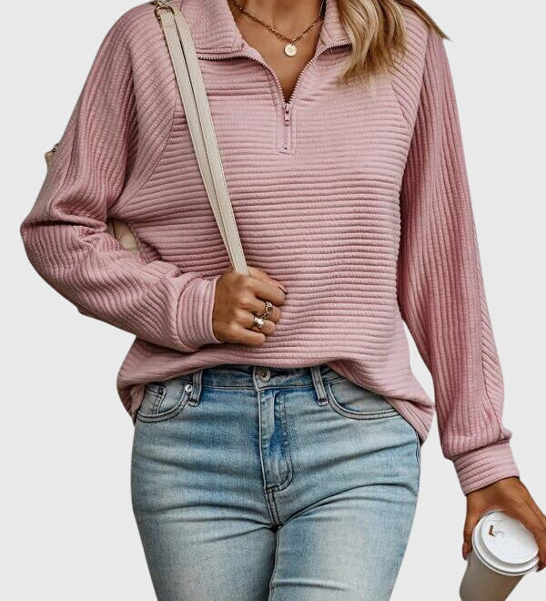 Christine | Maglione elegante con zip a metà