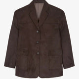 Sofia | Blazer Marrone in Suede Oversize