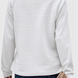 Ludovica | Maglione con Scollo a V, Zip e Maniche Lunghe