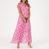 Danielle - Elegante abito con scollo a V che copre il ventre