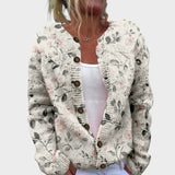 Silvia - Cardigan Floreale Autunnale