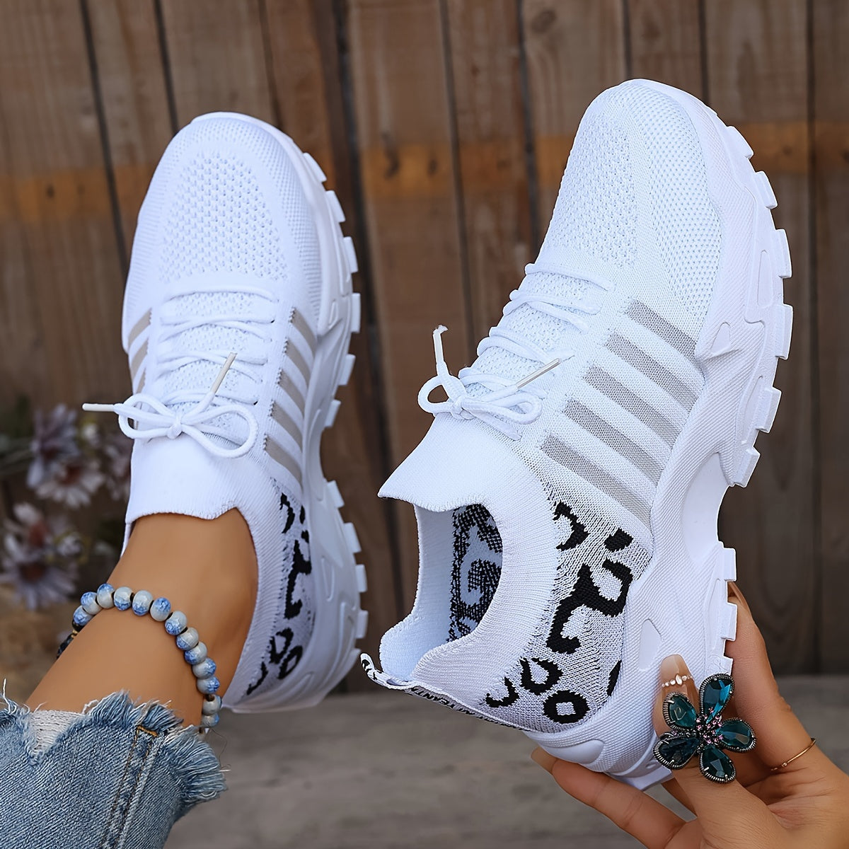 Sneakers con Fasce Laterali