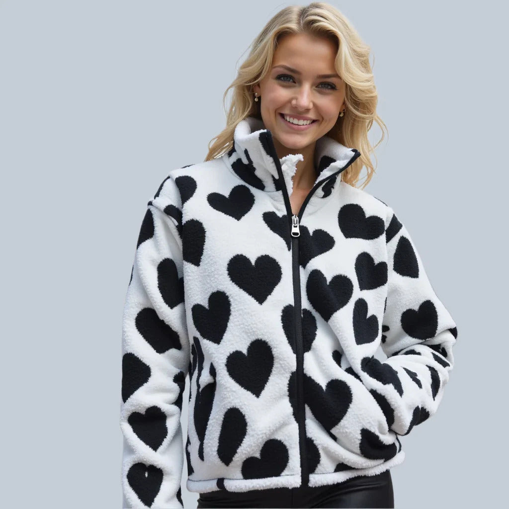 Ottavia - Giacca Reversibile a Cuore – Eleganza e Dolcezza Versatile
