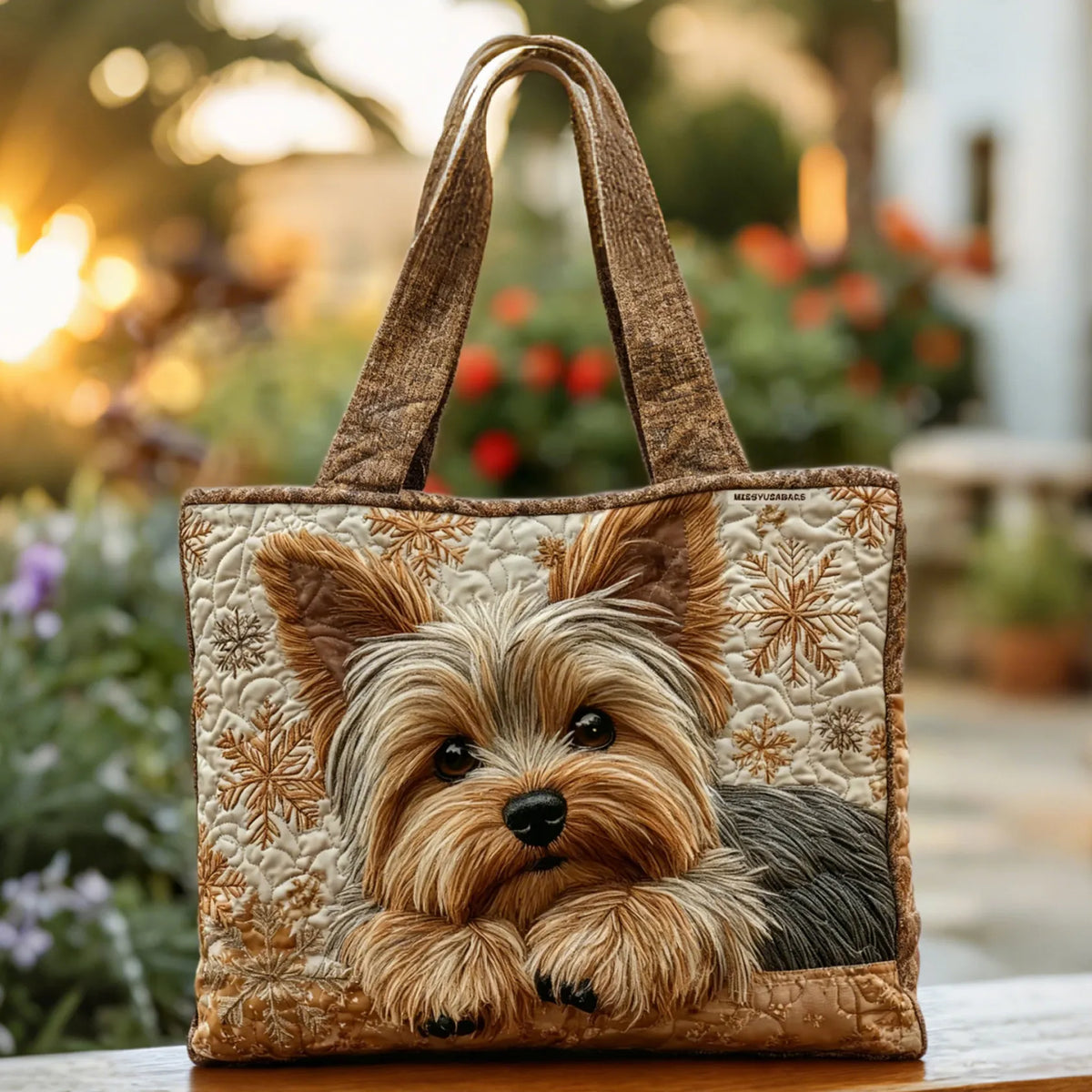 Borsa Yorkie Brillante Fatta a Mano