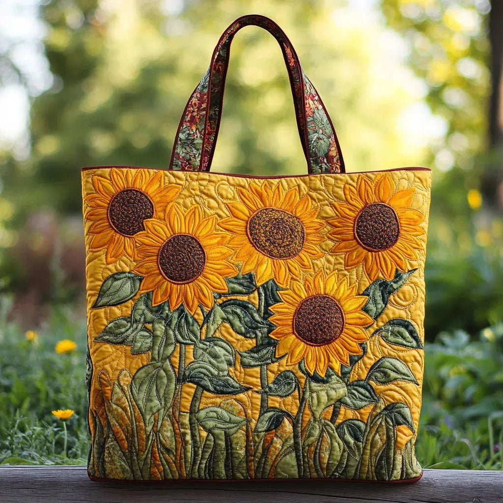 Borsa Classica con Motivo Girasole