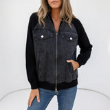 Ilaria - Giacca Casual a Contrasto, Eleganza Moderna