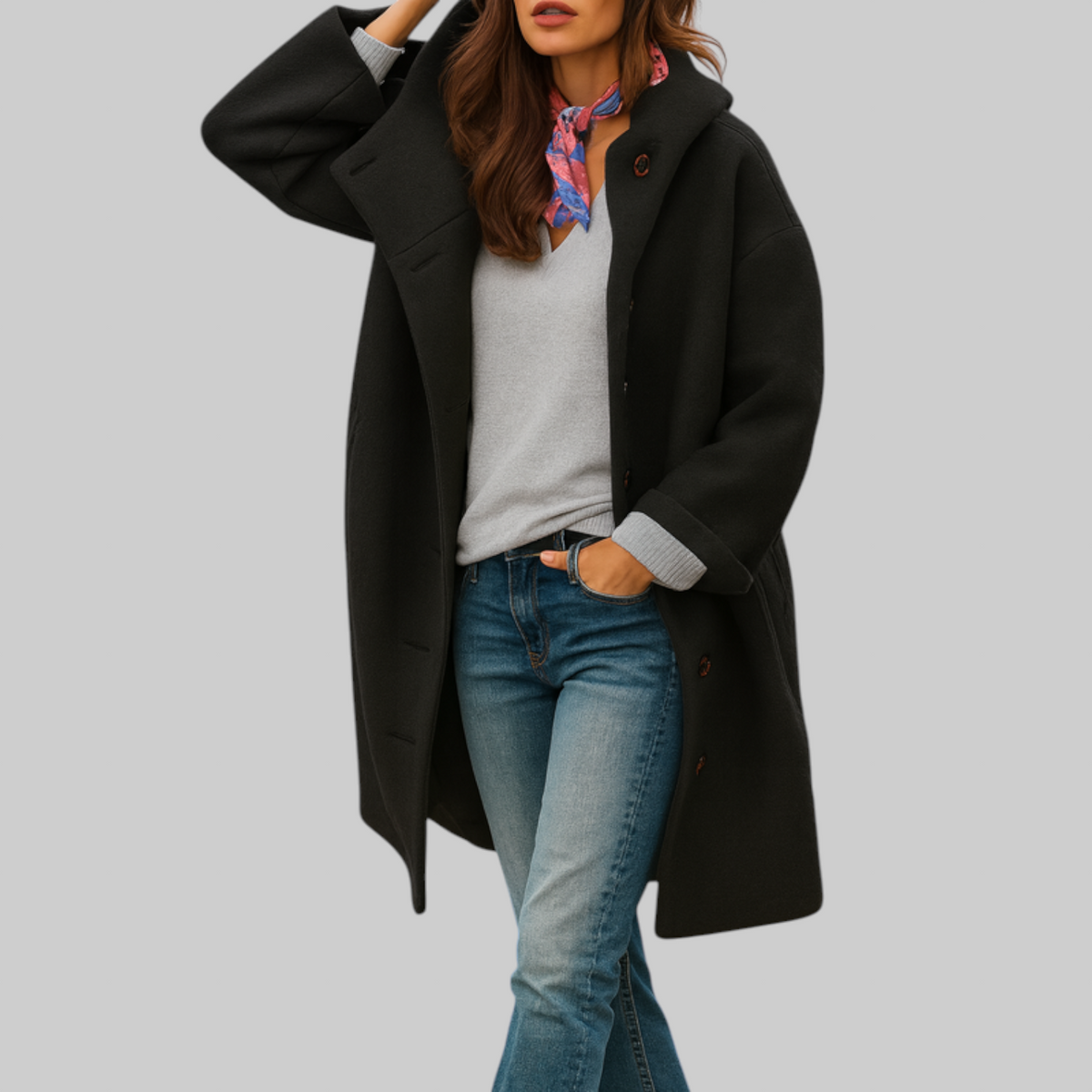 cappotto quotidiano, di lunghezza media e confortevole