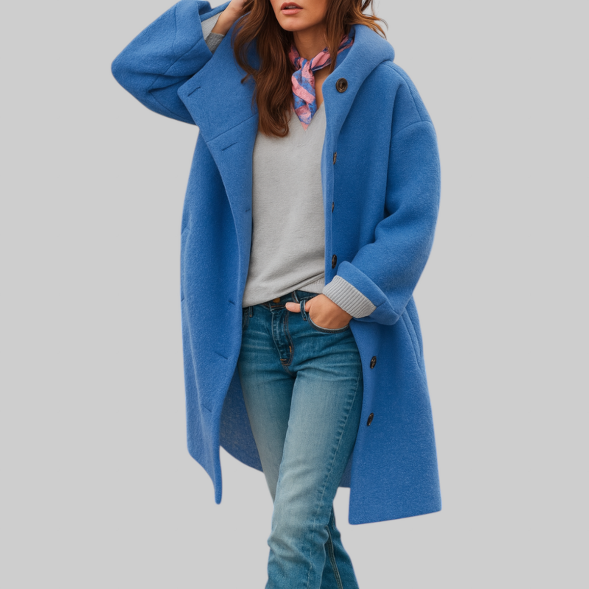 cappotto quotidiano, di lunghezza media e confortevole