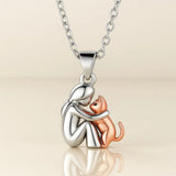 Collana con pendente a forma di gatto