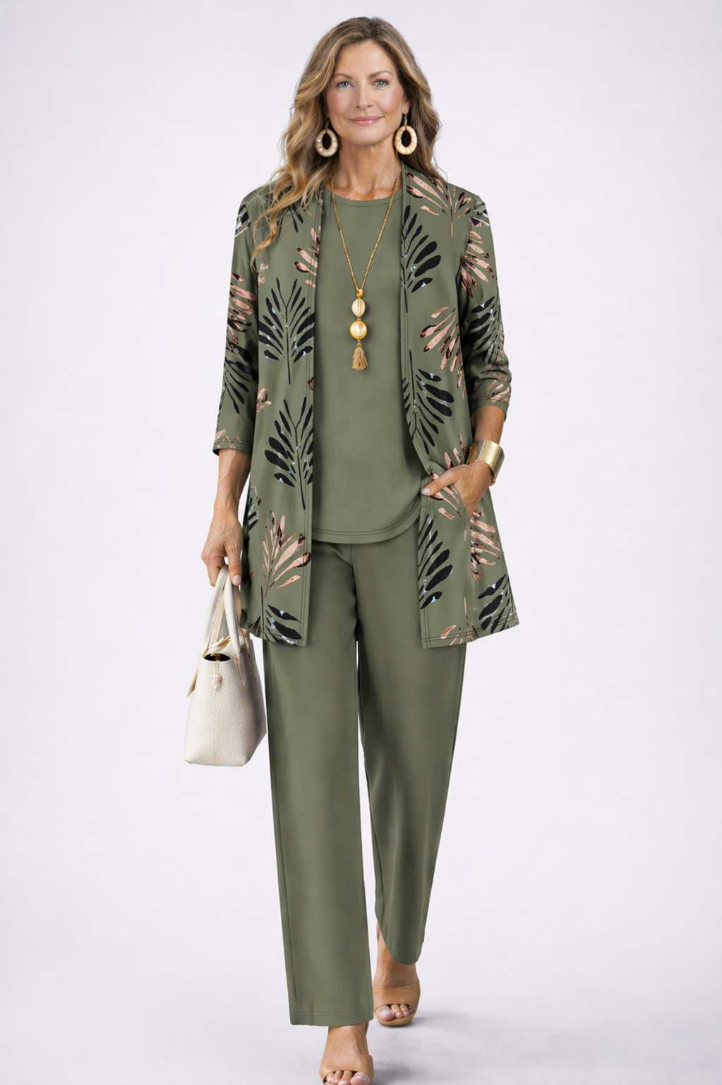 Jenilyn | Set Tre Pezzi Elegante da Donna - Verde
