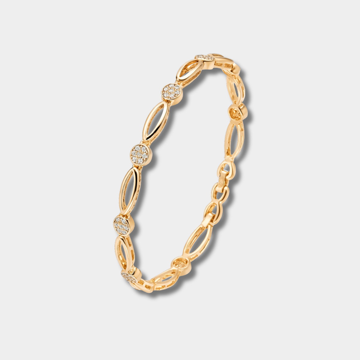 Claire – Bracciale elegante in oro con zirconia