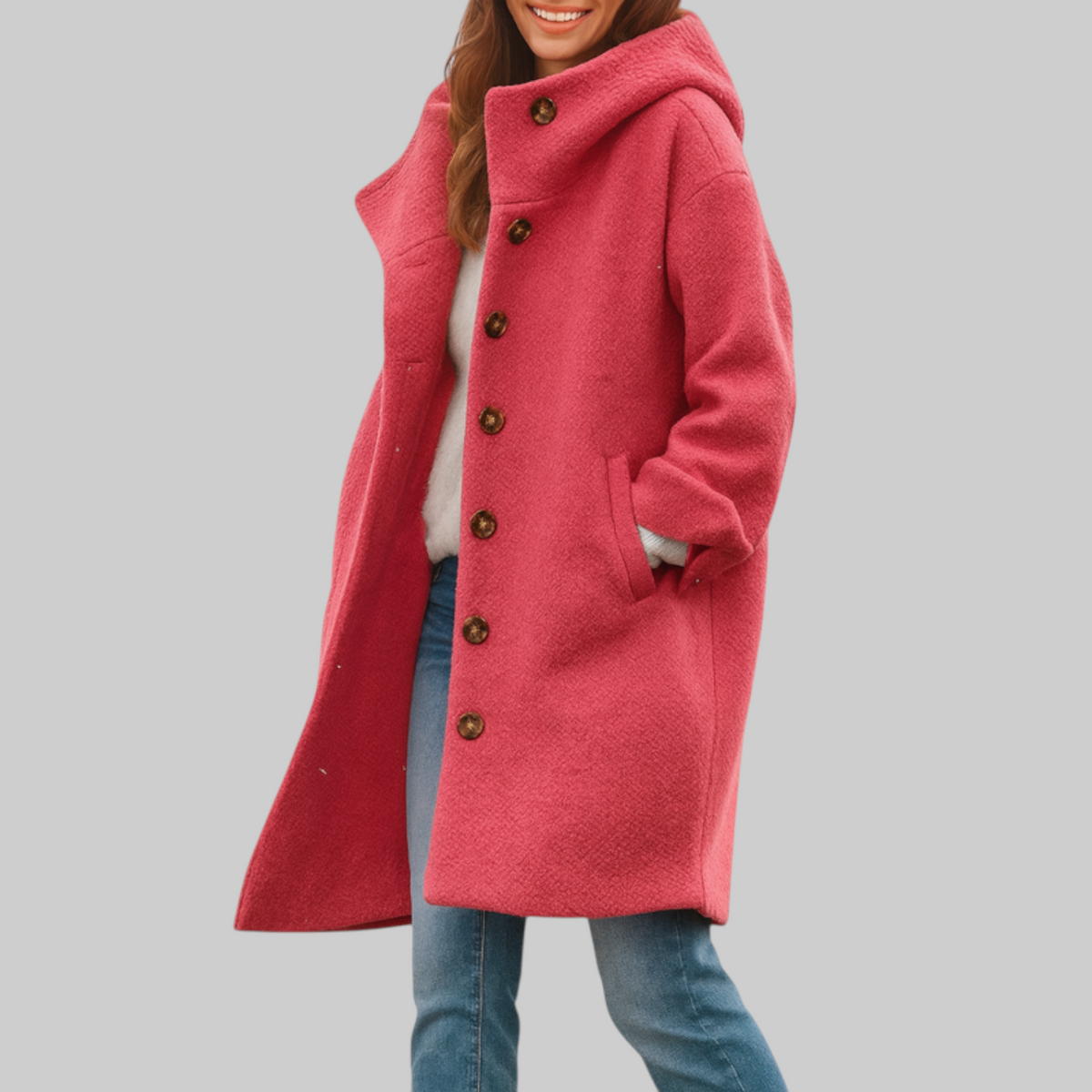 cappotto quotidiano, di lunghezza media e confortevole