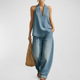 Adrienne | Completo due pezzi in denim vintage