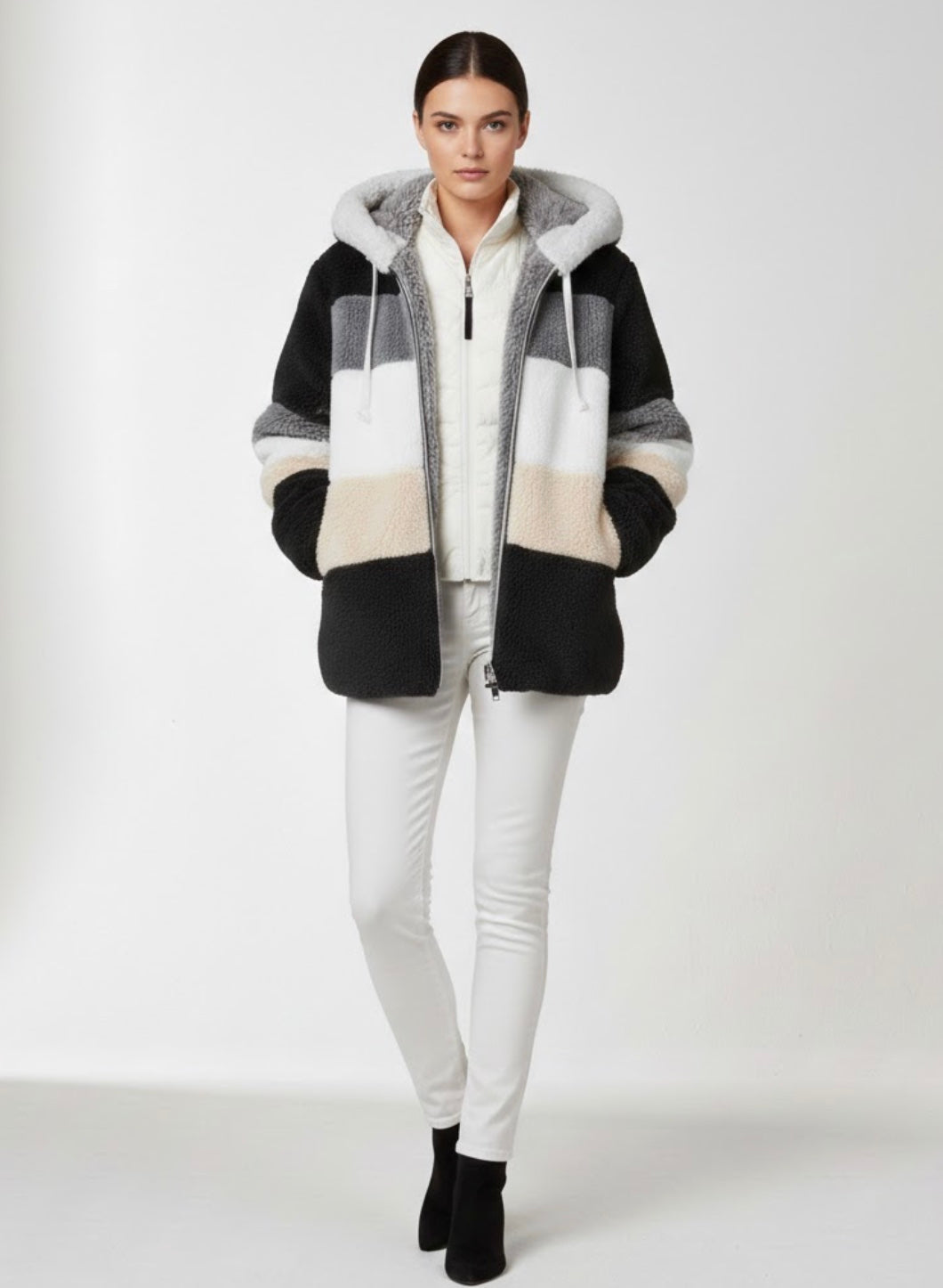 Serena - La Giacca Invernale Elegante e Calda con Cappuccio e Zip