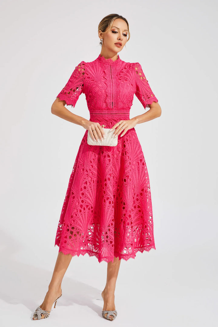 Lisandia - Abito midi con cut-out (Taglia piccola – scegli una in più)