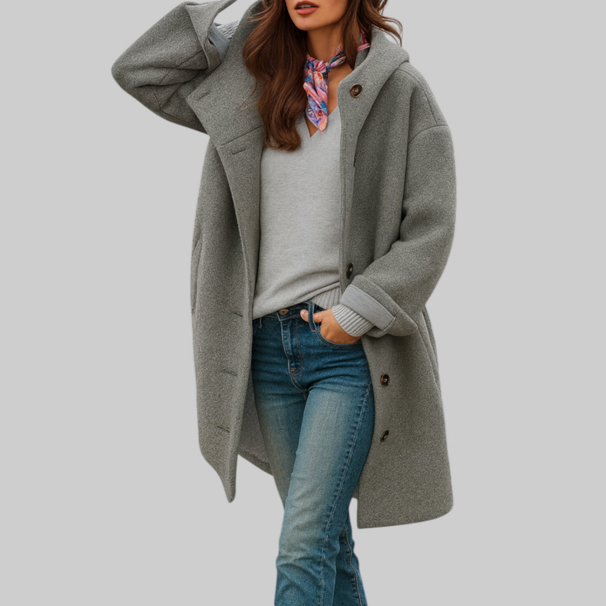 cappotto quotidiano, di lunghezza media e confortevole