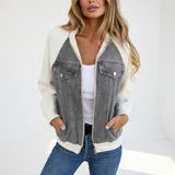 Ilaria - Giacca Casual a Contrasto, Eleganza Moderna