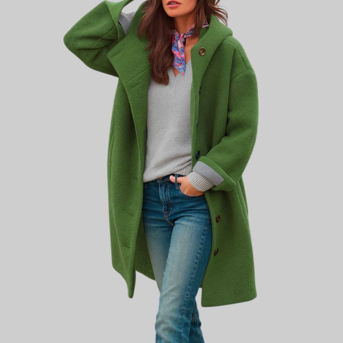 cappotto quotidiano, di lunghezza media e confortevole