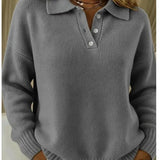 Amalia™ | Maglione polo casual da tutti i giorni