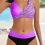 Mona | Bikini stampato in tonalità calde