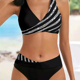 Mona | Bikini stampato in tonalità calde