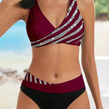 Mona | Bikini stampato in tonalità calde