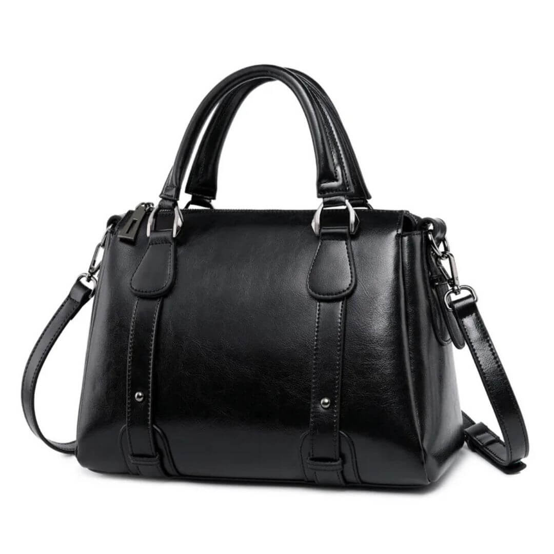 Borsa a spalla lucida