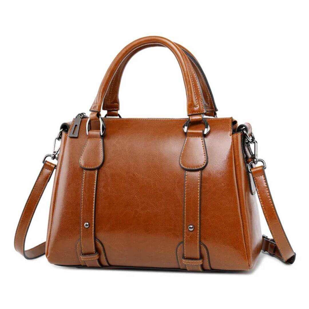 Borsa a spalla lucida