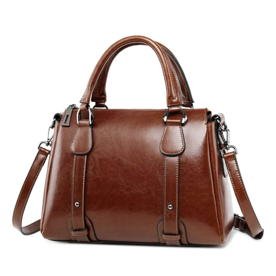 Borsa a spalla lucida
