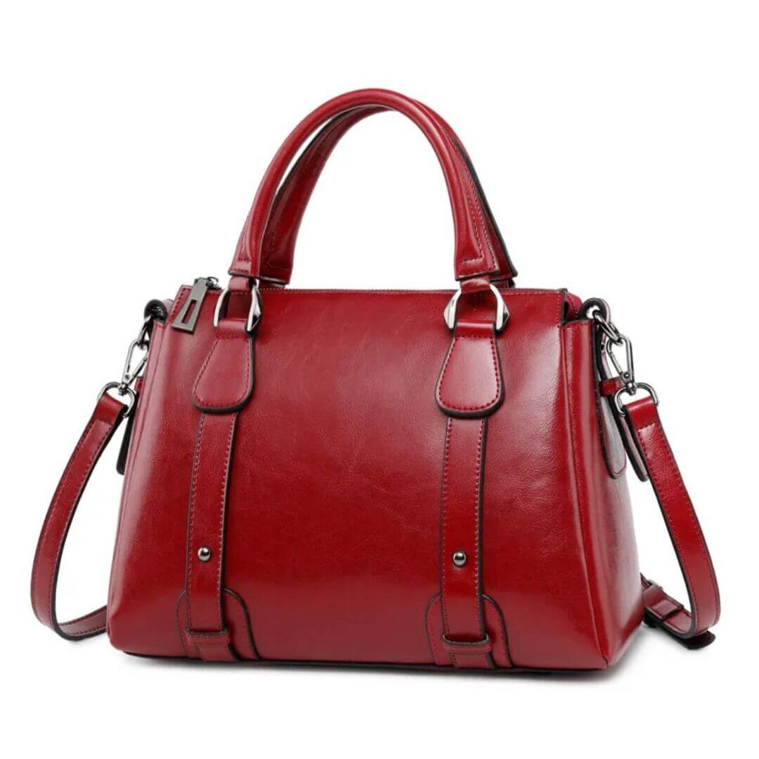 Borsa a spalla lucida