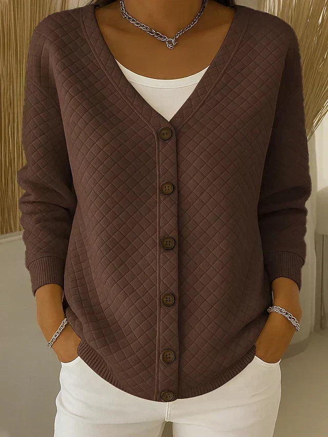 Cardigan Trapuntato con Bottoni