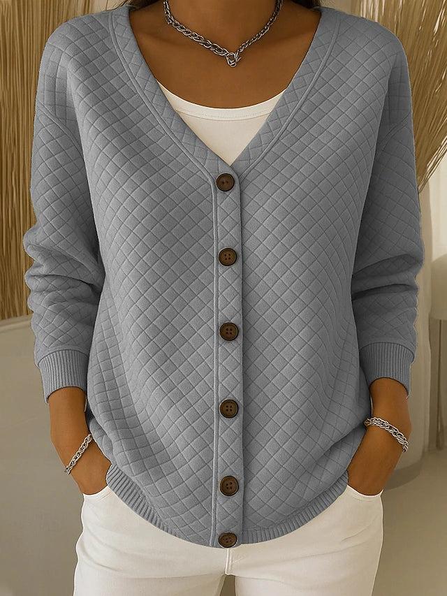 Cardigan Trapuntato con Bottoni