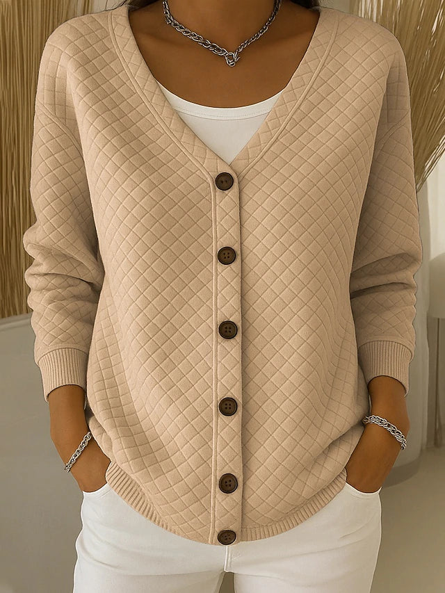Cardigan Trapuntato con Bottoni