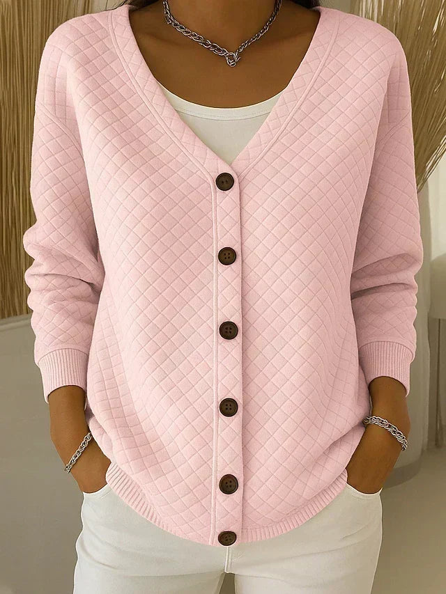Cardigan Trapuntato con Bottoni