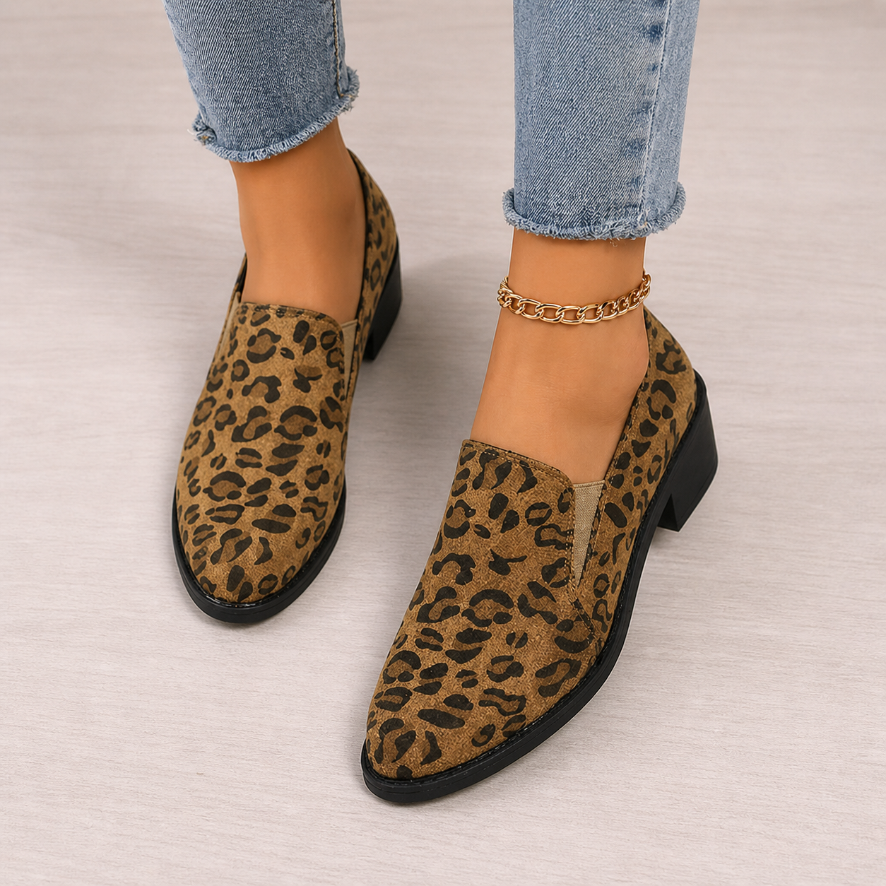 Mocassino Leopardo