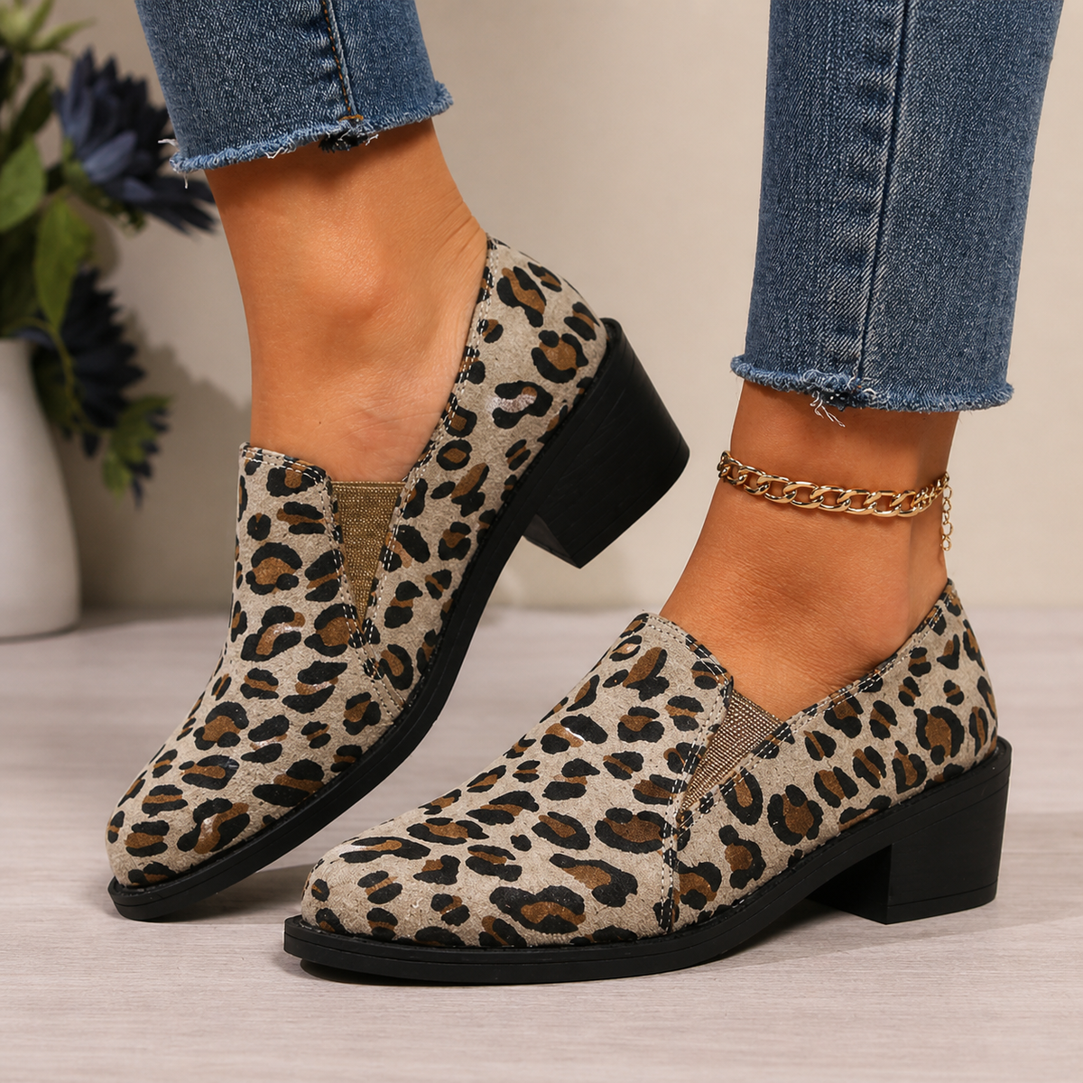 Mocassino Leopardo