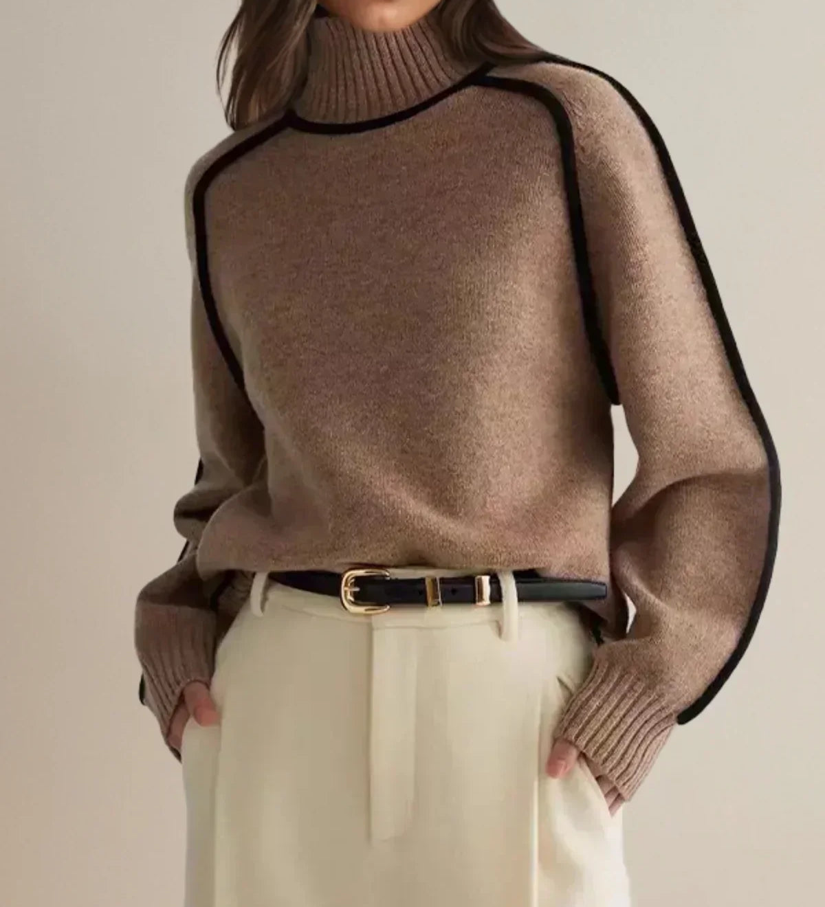 Sandrine | Maglione elegante a collo alto