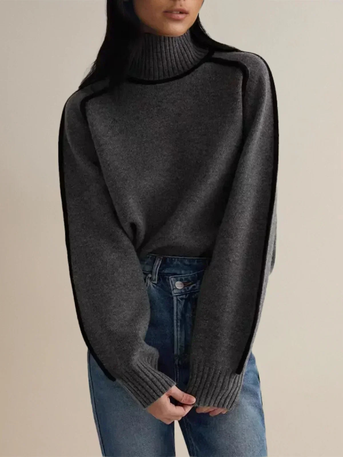 Sandrine | Maglione elegante a collo alto