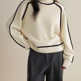 Sandrine | Maglione elegante con collo alto