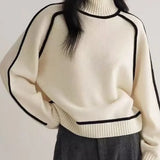 Sandrine | Maglione elegante con collo alto